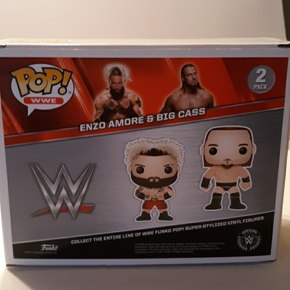 WWE Big Cass and Enzo vinyl figures Funkos - Picture 3 of 4
